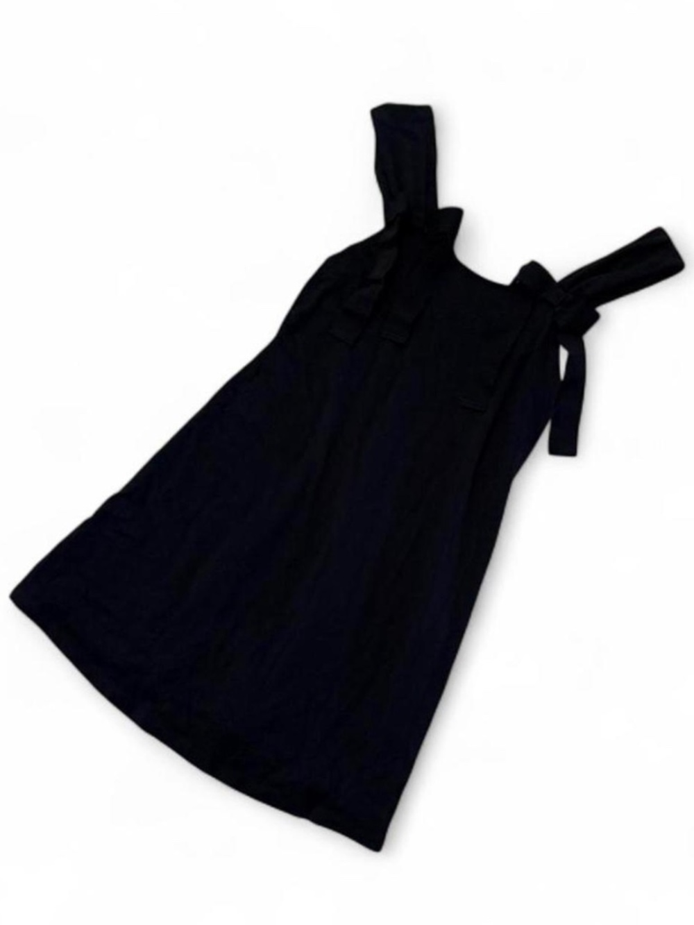 American Eagle Black Mini Dress Ribbon Bow Strap Detail Coquette Aesthetic